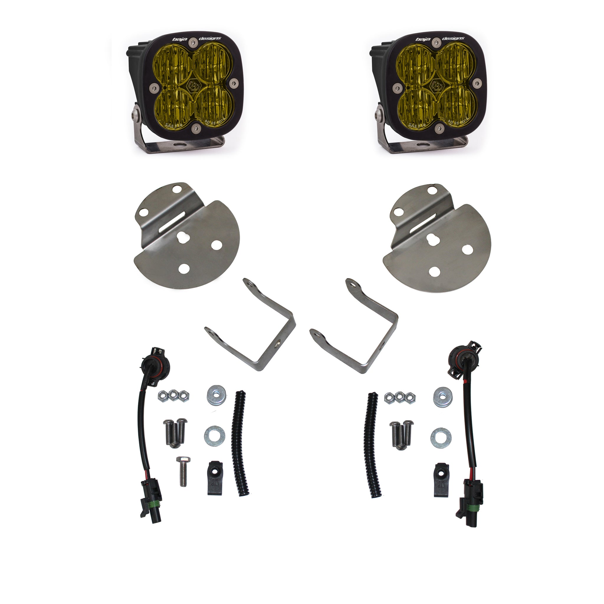 Baja Designs Squadron SAE - GM Chevy/GMC HD, Canyon/Colorado (15-19) SAE Fog Pocket Kits
