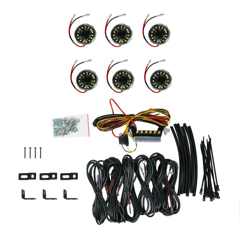 KC Cyclone V2 LED 6-Light Rock Light Kit