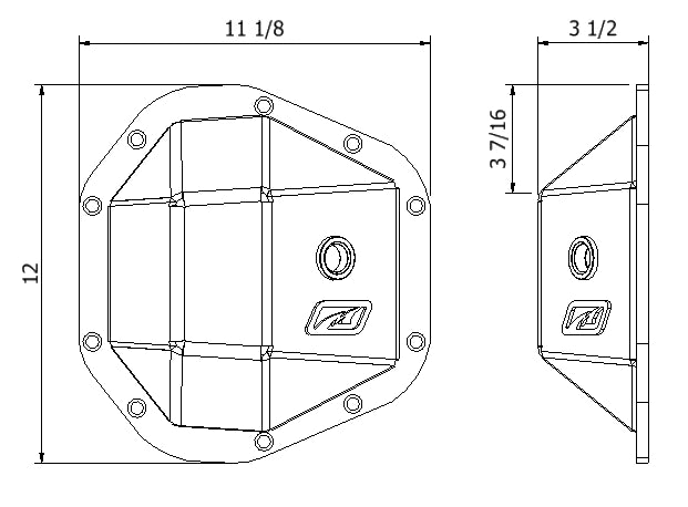 Motobilt Dana 60 Diff Cover