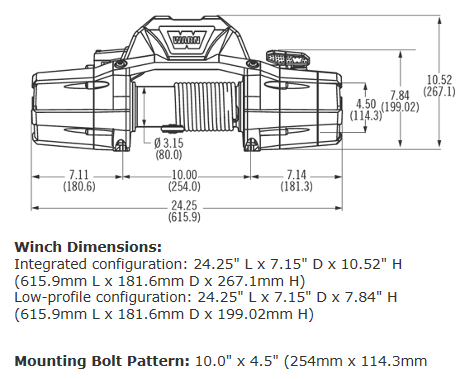 Warn ZEON 10 Winch